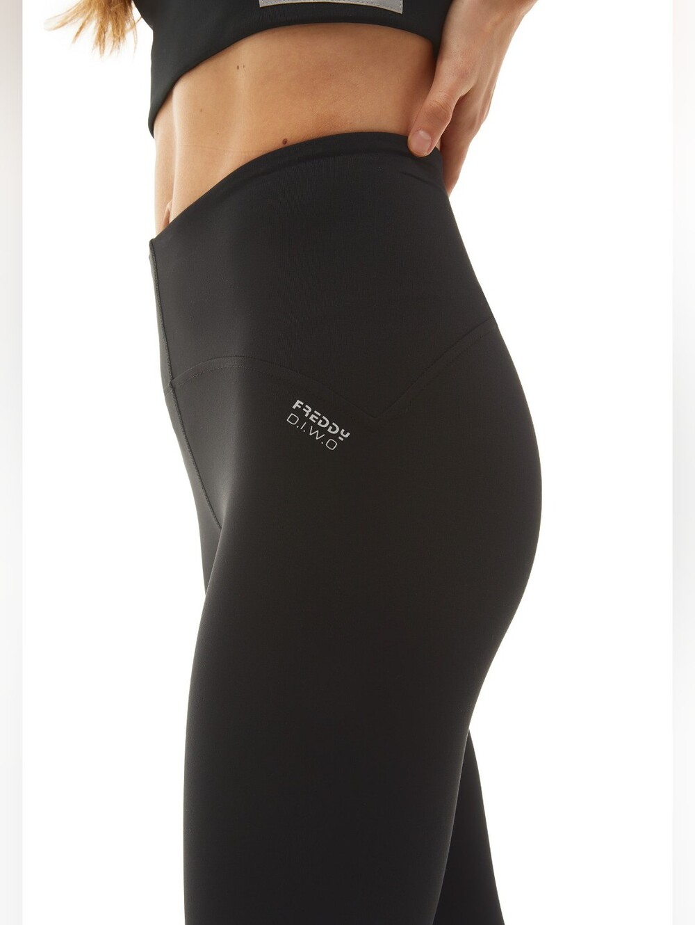 Freddy Diwo Superfit High Waisted Ankle Length Black Legging